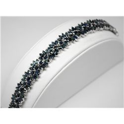 STERLING SILVER SAPPHIRE (38.0ct) BRACELET