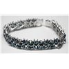 Image 3 : STERLING SILVER SAPPHIRE (38.0ct) BRACELET