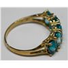 Image 2 : 10KT GOLD BLUE ZIRCON RING