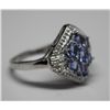 Image 2 : STERLING SILVER TANZANITE RING