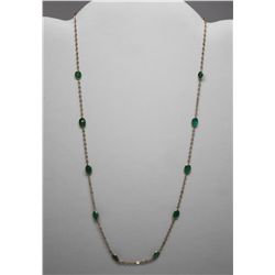 10KT GOLD EMERALD (4.20ct) NECKLACE