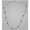 Image 2 : 10KT GOLD EMERALD (4.20ct) NECKLACE