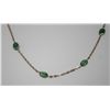 Image 3 : 10KT GOLD EMERALD (4.20ct) NECKLACE