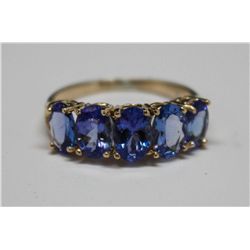 10KT. GOLD TANZANITE RING