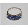 Image 3 : 10KT. GOLD TANZANITE RING