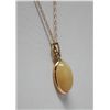 Image 3 : 14KT GOLD OPAL & DIAMOND PENDANT NECKLACE