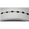 Image 2 : 14KT GOLD EMERALD (7.20ct) BRACELET