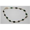 Image 3 : 14KT GOLD EMERALD (7.20ct) BRACELET