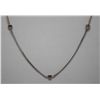 Image 2 : 10KT WHITE GOLD DIAMOND (0.39ct) NECKLACE