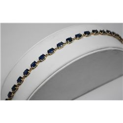 10KT GOLD SAPPHIRE (10.80ct) BRACELET