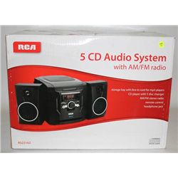 RCA 5 CD AUDIO SYSTEM W/ AM/FM RADIO