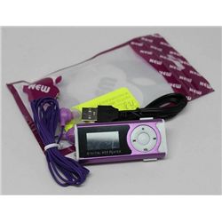 DIGITAL DISPLAY MP3 PLAYER W/ACCESSORIES PURPLE