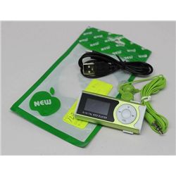 DIGITAL DISPLAY MP3 PLAYER W/ACCESSORIES GREEN