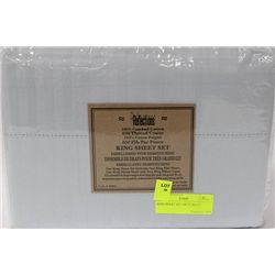KING SHEET SET 400 TC BLUE