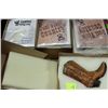 Image 1 : BOX OF CERAMIC COWBOY BOOT ORNAMENTS