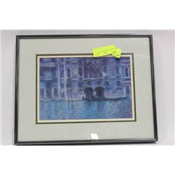 FRAMED WATERFRONT PICTURE