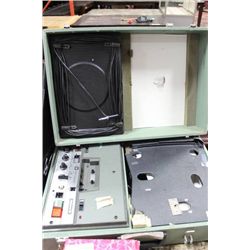 VINTAGE  AUDIO CASSETTE RECORDER IN SUITCASE
