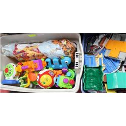 2 TOTES OF KIDS TOYS