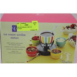 NEW ICE CREAM 11 PIECE SUNDAE STATION