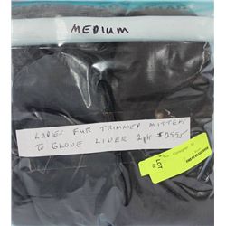 PK OF 2 LADIES FUR TRIMMED SIZE M AND L WINTER