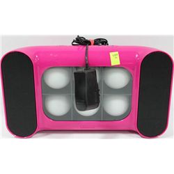 PINK "ISOUND" LIGHT UP SOUND SYSTEM