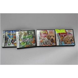 NINTENDO DS WITH DUAL CAMERAS AND COMES WITH 4 GAMES