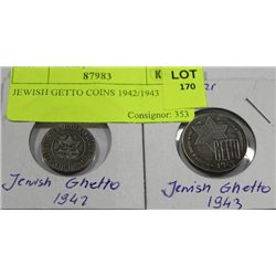 JEWISH GHETTO COINS 1942/1943