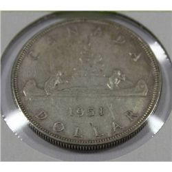 1951 GEORGE VI SILVER DOLLAR