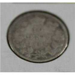 1900 QUEEN VICTORIA SILVER 10 DIME