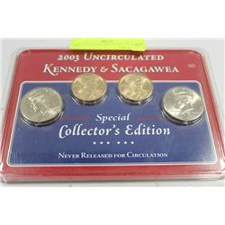 2003 US COVER RELEASED CRC COIN SET