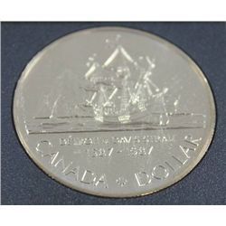 1987 DAVIS STRAIT CASED SILVER DOLLAR