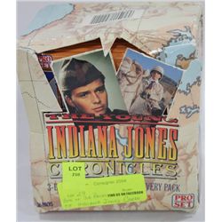 BOX W 36 PK OF INDIANA JONES COLLECTOR CARDS