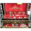 Image 1 : LARGE ESTATE JEWELLERY BOX W CONTENTS