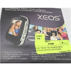 NEW "XEOS" RECHARGEABLE DIGITAL PHOTO KEYCHAIN
