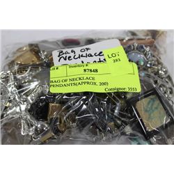 BAG OF NECKLACE PENDANTS(APPROX. 200)