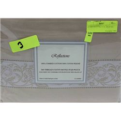QUEEN SHEET SETS 360  TC BEIGE