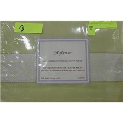 QUEEN SHEET SETS 360 TC GREEN