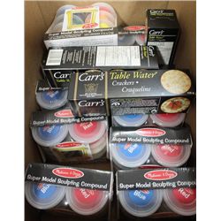 BOX W SCULPTING COMPOUND AND TABLE WATER CRACKERS