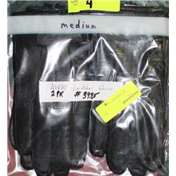 PK OF 2 MENS SIZE M LEATHER GLOVES X4