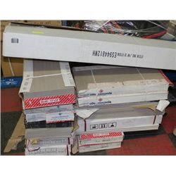 STACK OF ASST. TILES SOLD W LIGHT FIXTURE