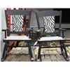 Image 1 : PAIR OF CHILDRENS ZEBRA PRINT ROCKING CHAIRS