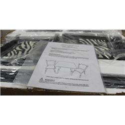 NEW ZEBRA PRINT CHILDRENS TABLE AND CHAIR SET