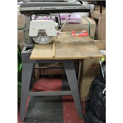 B AND D RADIAL ARM SAW