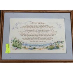 ESTATE NEEDLEPOINT PICTURE ON CHOICE: FOOTPRINTS