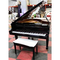 SAMICK BABY GRAND PIANO ESTIMATED VALUE $12,000.00