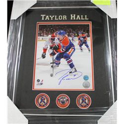 TAYLOR HALL 8X10 AUTOGRAPHED W/ COA