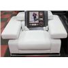 Image 1 : SHOWHOME WHITE LEATHERETTE DESIGNER CHAIR
