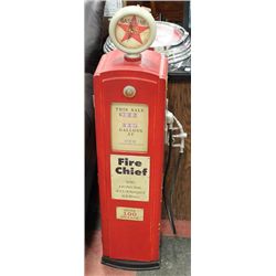 FIRE CHIEF VINTAGE LOOKING GASOLINE PUMP ORNAMENT