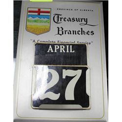 1960 ALBERTA TREASURY BRANCH CALENDAR