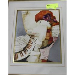 ESTATE GOLD FRAMED PICTURE ON CHOICE